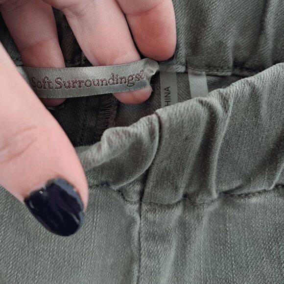 Soft Surroundings Pippa Pull On Pants in Green size Large - Picture 5 of 7